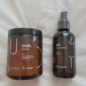 Maude Bath Salt and Maude Body Oil